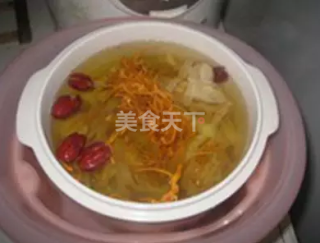 (虫草花鱼胶瘦肉汤)虫草花花胶炖瘦肉