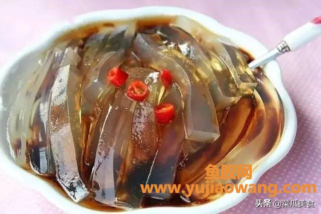 (温州鱼胶冻营养价值)中华美食之温州名小吃-温州鱼胶冻
