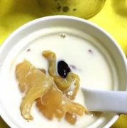 花胶牛奶红枣枸杞莲子的做法 花胶桃胶炖牛奶的功效
